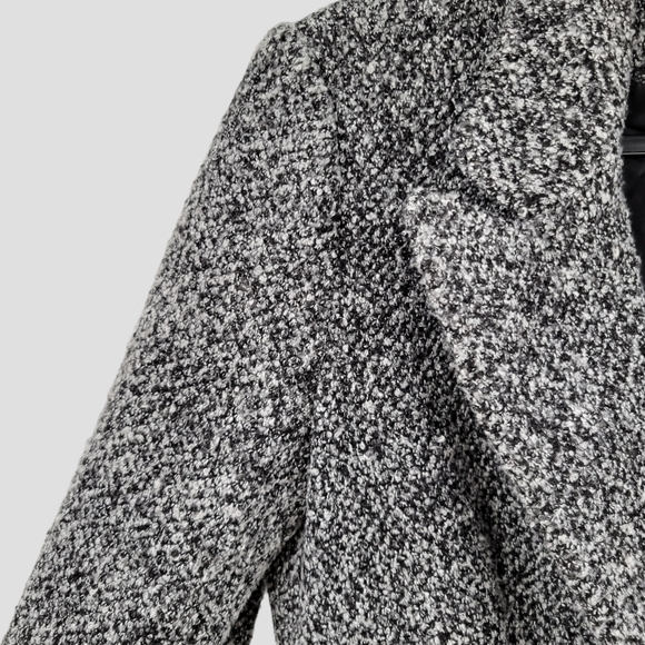 INSIGHT Marled Oversized Blazer Coat Black - Picture 7 of 16